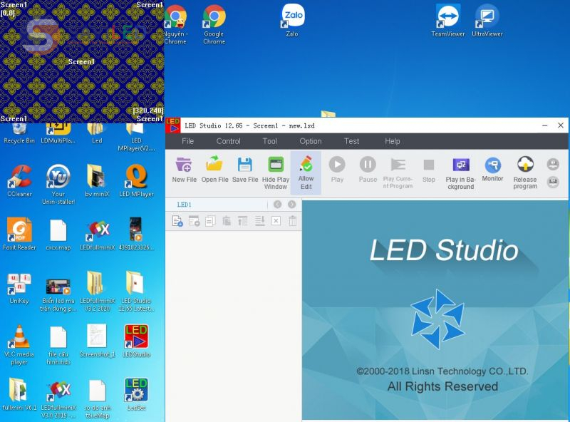 Giao diện phần mềm LED Studio