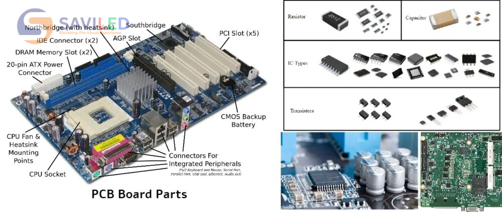 Một số thành phần trong bảng bo bạch điện tử PCBA Một số thành phần trong bảng bo bạch điện tử PCBA