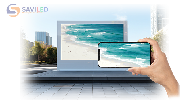 màn hình LED Qiangli P6 hiển thị rõ khi quay phim