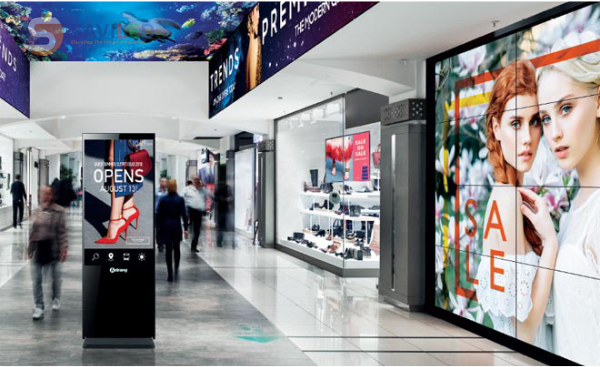 Màn hình ghép LG tại trung tâm thương mại do SAVILED lắp đặt