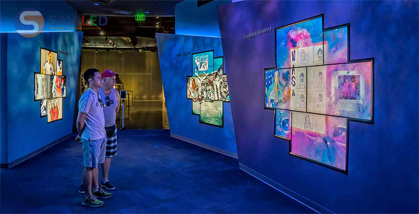 SAVILED cung cấp màn hình ghép cho các buổi triễn lãm nghệ thuật