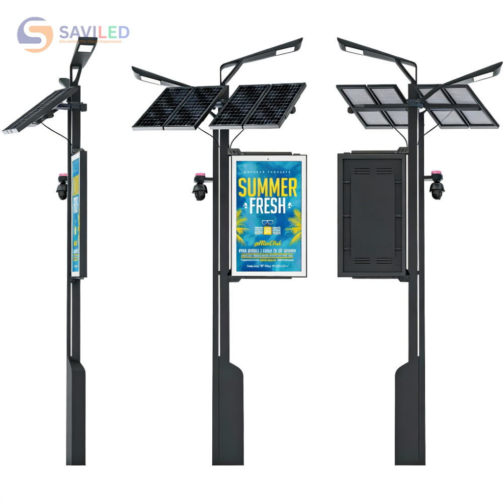 Màn hình LED năng lượng mặt trời do SAVILED lắp đặt