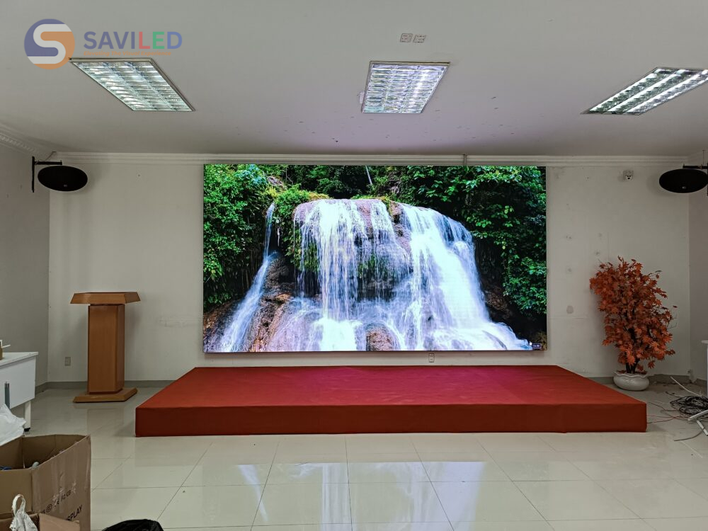 SAVILED cung cấp màn hình LED P1.86 trong nhà cho hội trường SAVILED cung cấp màn hình LED P1.86 trong nhà cho hội trường