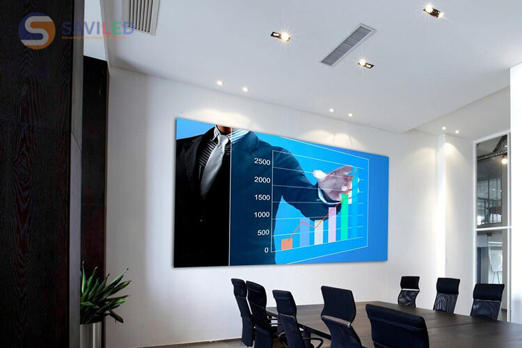 SAVILED cung cấp màn hình LED P1.68 cho phòng họp trong văn phòng SAVILED cung cấp màn hình LED P1.68 cho phòng họp trong văn phòng