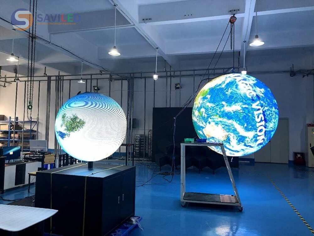Màn hình LED quả cầu cho phép hiển thị hình ảnh với góc nhìn 360 độ