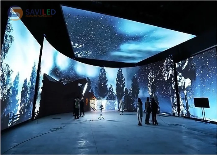 Màn hình LED studio/virtual production hiển thị hình ảnh chân thực, sắc nét